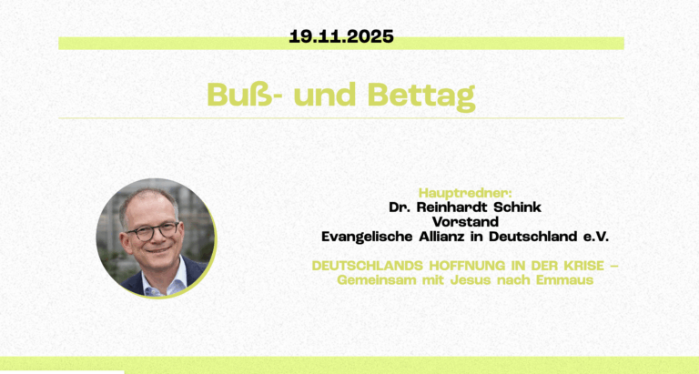 Mehr über den Artikel erfahren Buß- und Bettag Mittwoch 19.11.2025 